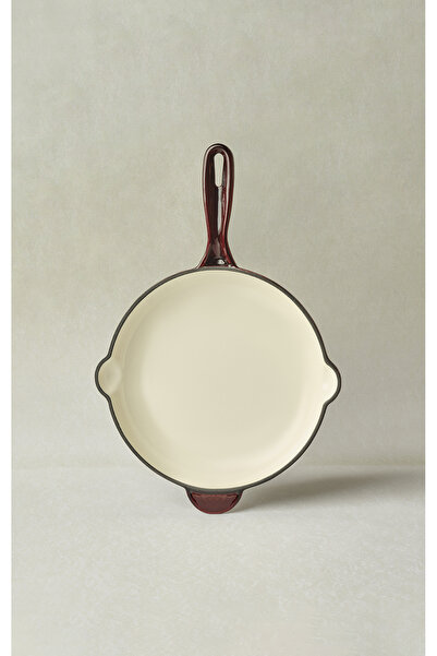 Karaca Heritage Cast Iron Enameled Pan Red 26 cm