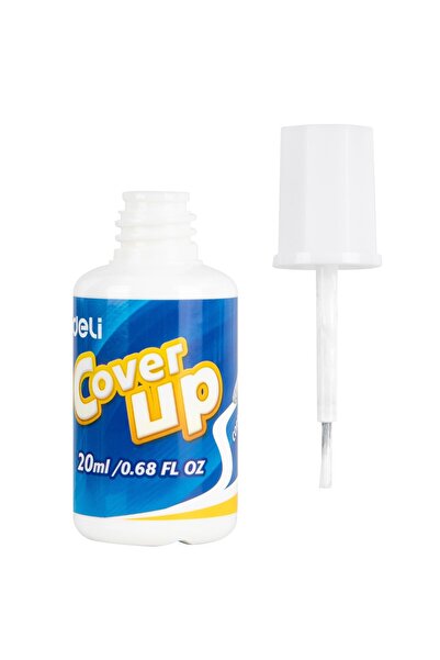 Deli سائل تصحيح العيوب، 20 مل أبيض - سريع الجفاف، تغطية ناعمة، سهل الاستخدام