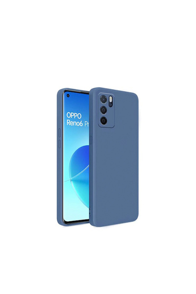 Optim Solution Husa din silicon pentru Oppo Reno 6 Pro, Camera individual Ultra Safe, Albastru