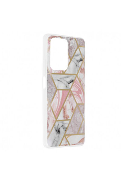 Optim Solution Husa de protectie pentru Honor 50 SE, silicon TPU, Marble Hexa Design, Roz