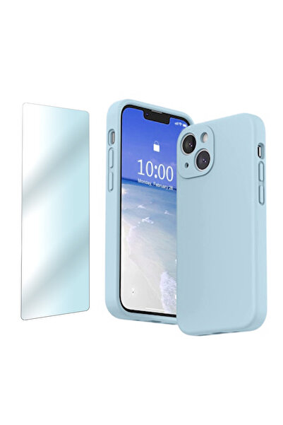 Optim Solution Set Husa din silicon si Folie protectie pentru Apple iPhone 13...