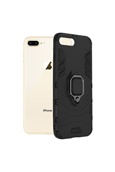 Optim Solution Husa Armor Ring pentru Apple iPhone 7 Plus / 8 Plus, Army Shie...