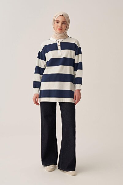 ALLDAY Ινδικό-πέτρινο-ΠΟΥΚΑΜΙΣΟ ΣΤΡΙΓΕΝΤΟΣ