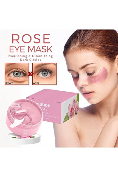 Generic Rose Eye Mask (30 Pairs, Pink) - Reduce Dark Circles, Puffy Eyes, Undereye Bags, Wrinkles, Improve a