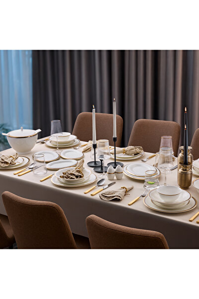 EVALIZA Harmony 60 Parça 12 Kişilik Yemek Takımı