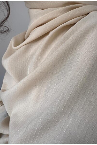 birdsclothes Krem Rengi Yumuşak Dokulu Pamuk Şal