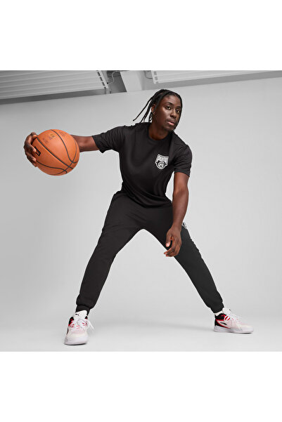 Puma Ανδρικό μαύρο παντελόνι φούτερ Posterize