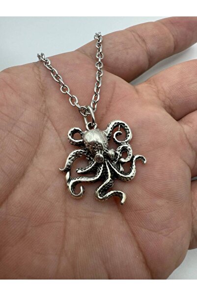 Herşey Nota Octopus Figured Unisex Necklace – Reflecting the Spirit of the Sea, Strong and Original Design