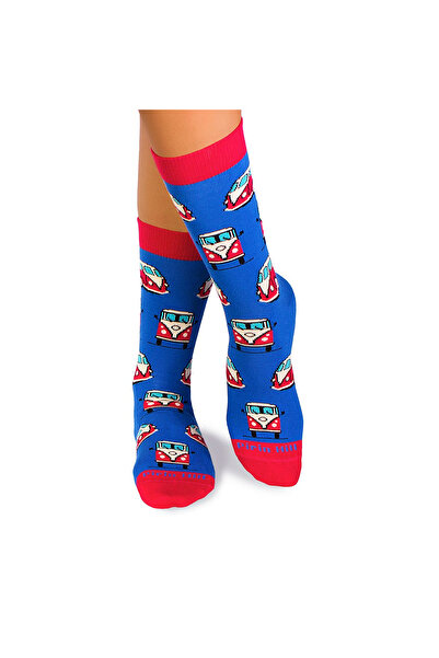 Pirin Hill Sosete bumbac COLOUR COTTON Retro Buses Blue