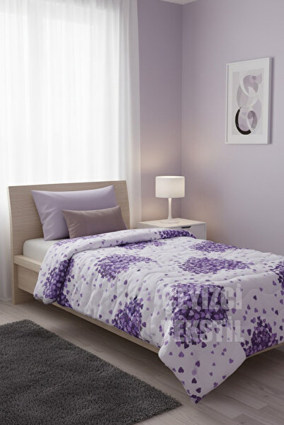 Çt Çeyizci Tekstil Purple Heart Single Summer Single Blanket |   Single Pike 160X230Cm Without Pillow
