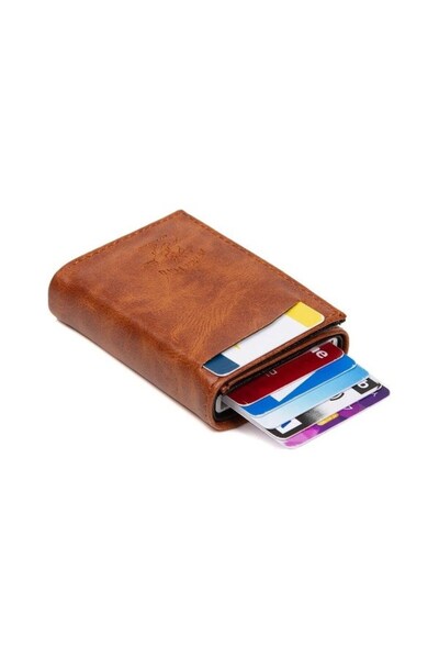 Newish Men's Black Leather Covered Shoulder and Hand Bag and Wallet Card Holder