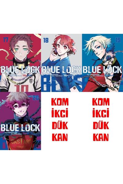 Komikşeyler Yayıncılık Blue Lock 17-18-19-20 manga seti (4 kitap) AYRAÇ HEDİYELİ