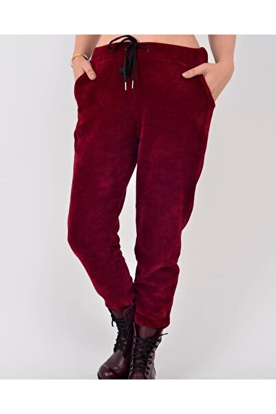 İtalyan Kadife Pantolon - BORDO