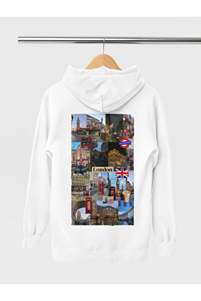 MAGORS SWEATSHIRT UNISEX CU GLUGĂ IMPRIMATĂ STIL-X LONDON