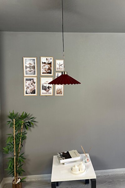 Bamyum Avilla Vişne Çürüğü Metal Tekli Avize İnce Eskitme Başlık Rustik Mutfak Modern Sarkıt Aydınlatma