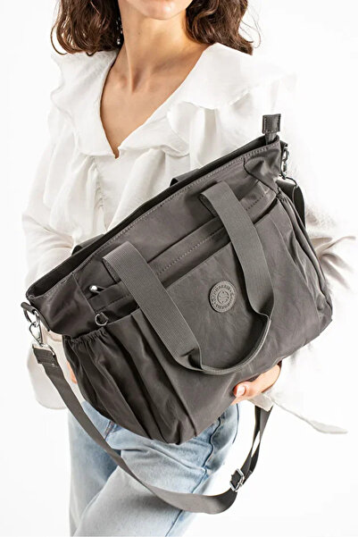 Sanmorris Women's Large Size Long Strap Parachute Fabric Hand & Shoulder Bag - Daily College