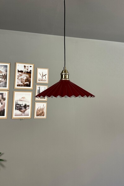 Bamyum Avilla Vişne Çürüğü Metal Tekli Avize Lale Başlık Rustik Mutfak Modern Sarkıt Aydınlatma