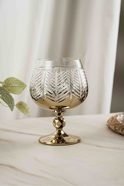 crystalhome 6-Pack Gold Fishbone Crystal Coffee Side Bottle 250ml