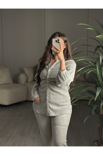 SELSAL Long-sleeved blouse and pants set