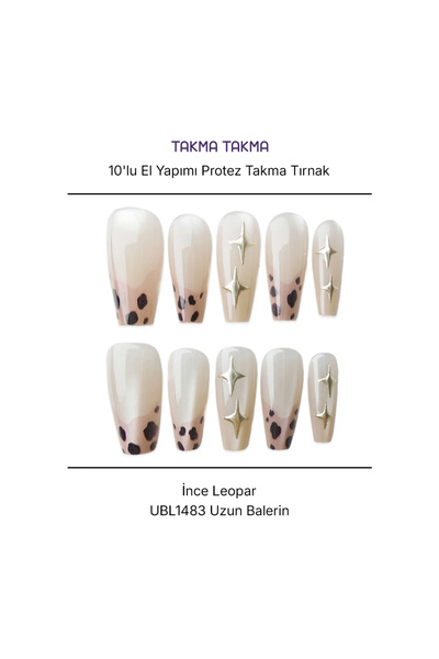 Takma Takma XS Beden 10'lu Ten Rengi Uzun Balerin UBL1483 Tekrar Kullanılabil...