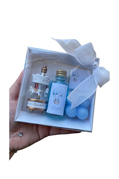 Home Kişiye Özel Atlı Karınca Mum Kolonya Çikolata Set Özel Gün, Davet, Doğum Günü Hediyelik (5 Adet)