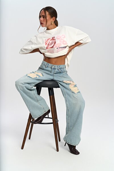 MAI STUDIOS CO. Fida Mavi Jean Pantolon