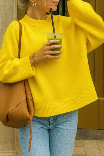 Keywest Women's Turtleneck Oversize New Season Knitwear Sweater