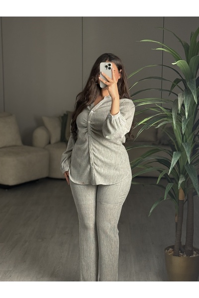 SELSAL Long-sleeved blouse and pants set