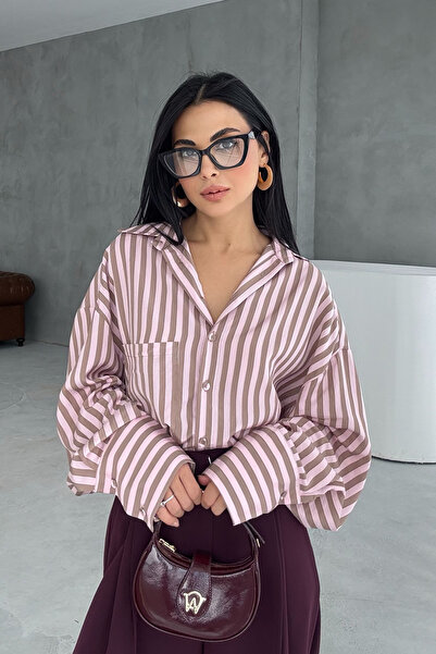 Seda Yalçın Atelier Πουκάμισο Premium με ροζ ρίγες