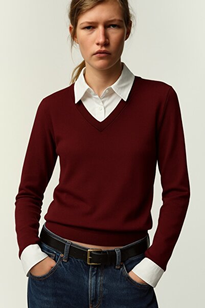 HAKKE Gömlekli Düz Ribana SWEAT