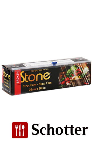 Broken Stone فيلم تغليف الطعام من البولي فينيل كلوريد - 45 سم × 300 متر - 9 م...