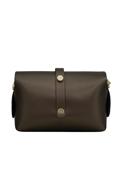 EVA BAGS Crossbody bag made of leather, Ioana golden bronze