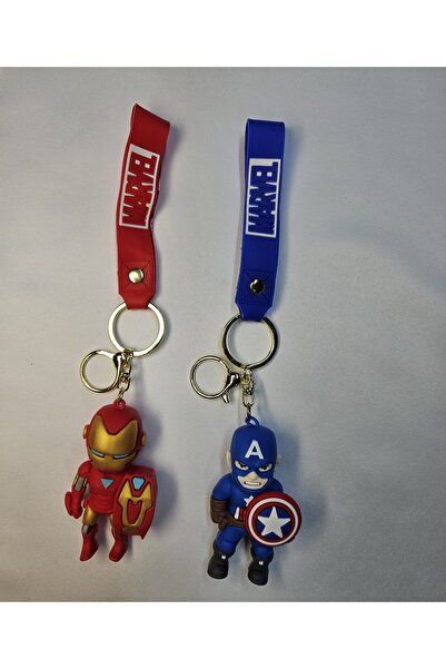 MAXBİ Kaptan Amerika ve Iron-Man 2'li Anahtarlık Seti
