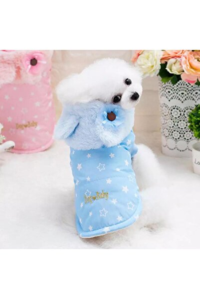 fara marca Geaca pentru catei albastru2XL 40cm lungime