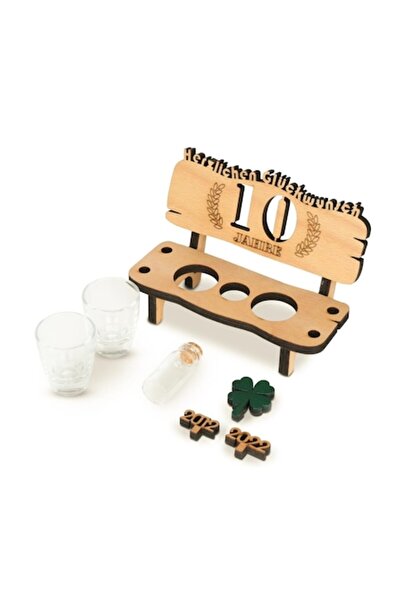 GRELYS PRINT Coaster Holder Set, 165x105x70mm, Theme of Abundance and Luck, w...