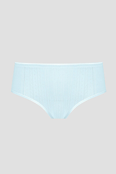 LOYA Mavi Cotton Yüksek Bel Külot