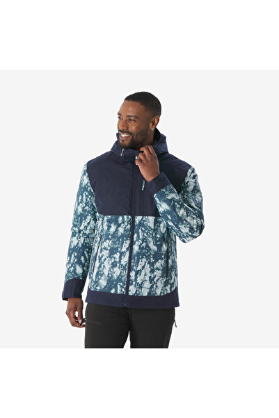 Decathlon Quechua Men's Warm Outdoor Raincoat - Blue - Nh500 -10 ° C