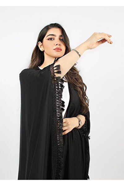 Abrism Blackberry open cut abaya