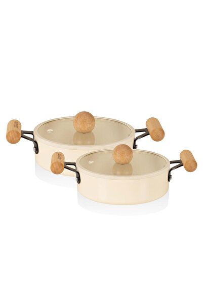 The Mia Cucina Di Mia Induction Base Ceramic Cookware Set 4 Pieces