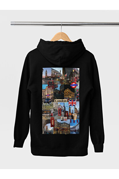 MAGORS سترة رياضية بغطاء للرأس مطبوعة للجنسين من ستيل-إكس لندن