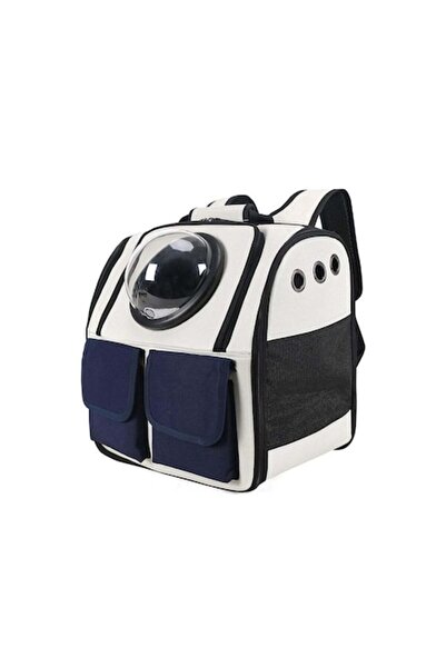 Doty Rucsac cu bule Astronaut, buzunare frontale, alb și bleumarin, 36 cm -