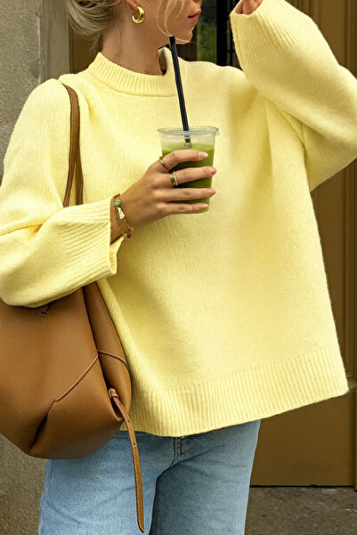 npLStore Women's Turtleneck Oversize New Season Knitwear Sweater