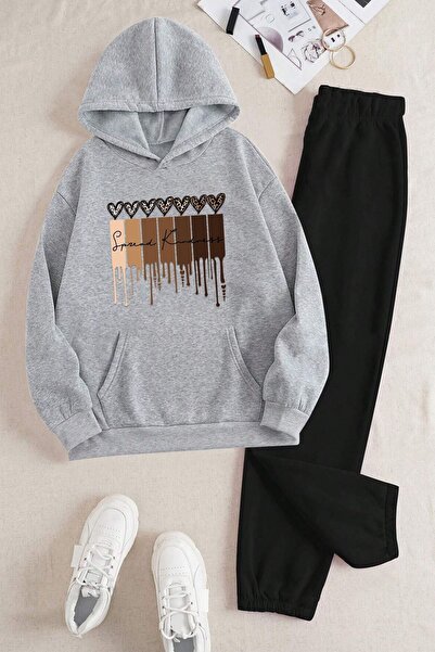 trendypassion Σετ αθλητικής φόρμας Leopard Heart με τύπωμα