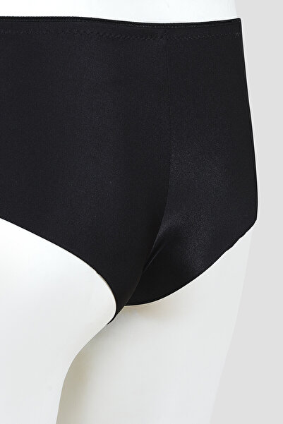 LOYA Black Bow High Waist Slip Panties
