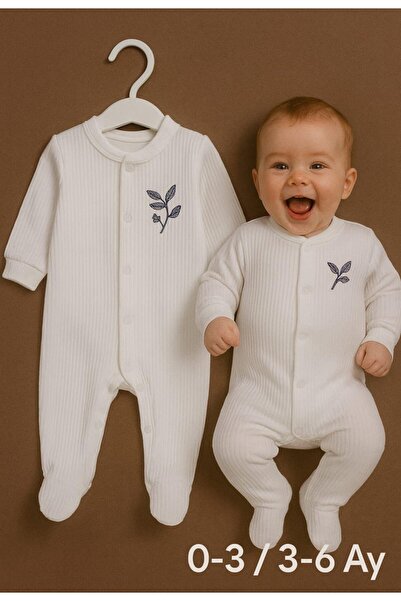 Tonton طقم رومبير عضوي للأطفال البنات بنقشة الزهور، ملابس لحديثي الولادة من 0...