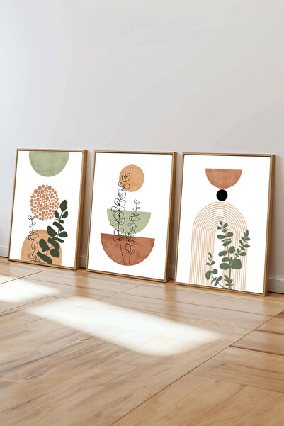 Dekorsiahome 3 Piece Wooden Framed Living Room Hall Kitchen Table Set Set3406