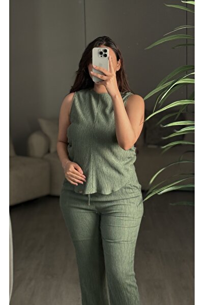 SELSAL Sleeveless blouse and pants set