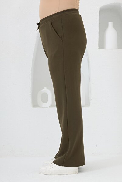 RMG Waist-Tied Plus Size Tracksuit Khaki