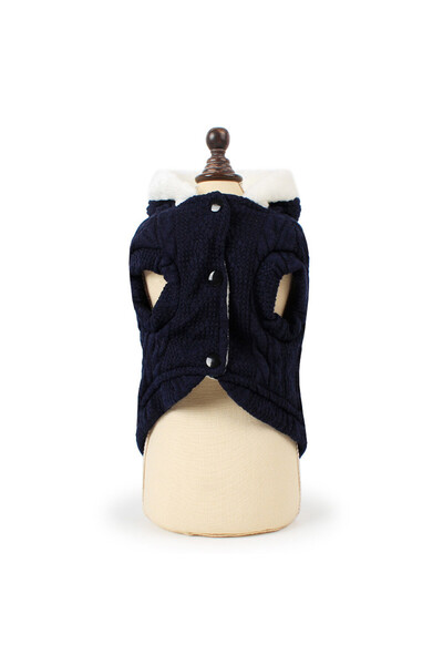 fara marca Geaca pentru catei bleumarin L 30cm lungime