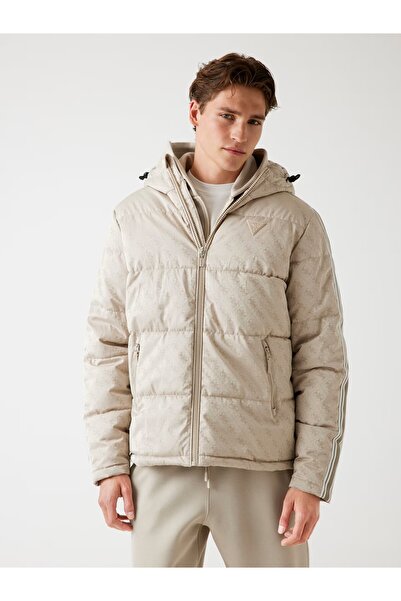 Guess 4G kapüşonlu şişme mont Z5BL02WFIQ2-26K